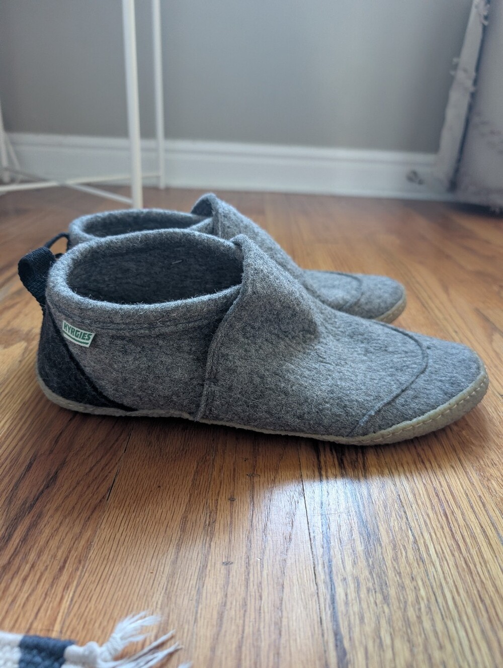 NWT Kyrgies Wool Men's Slip-On Barefoot Shoes in Gray Size 11.5